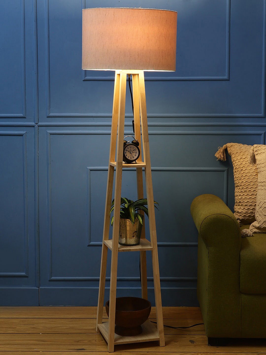 Wood floor lamps for living room sales