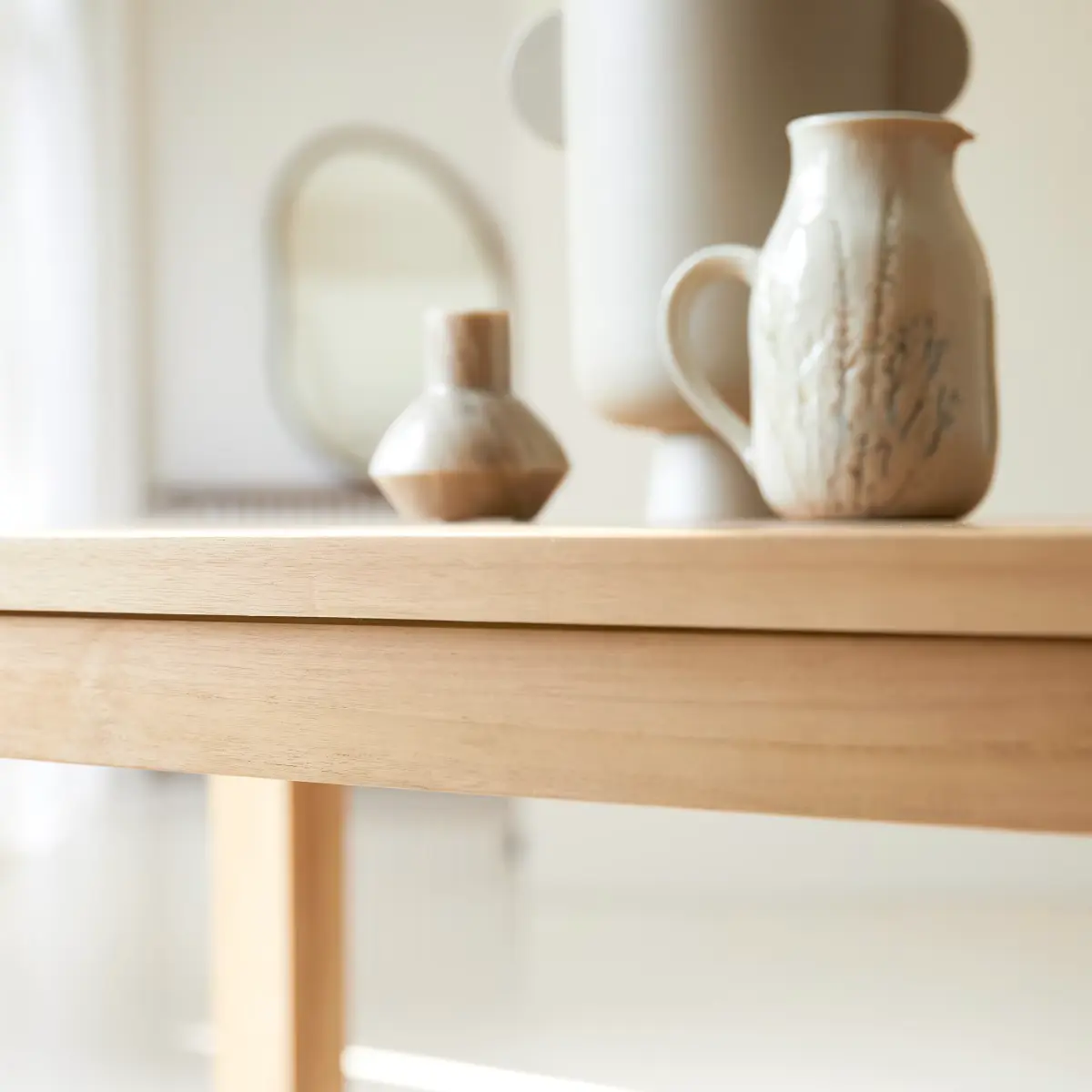 Eden Solid Wooden Dinning Table - Image 4