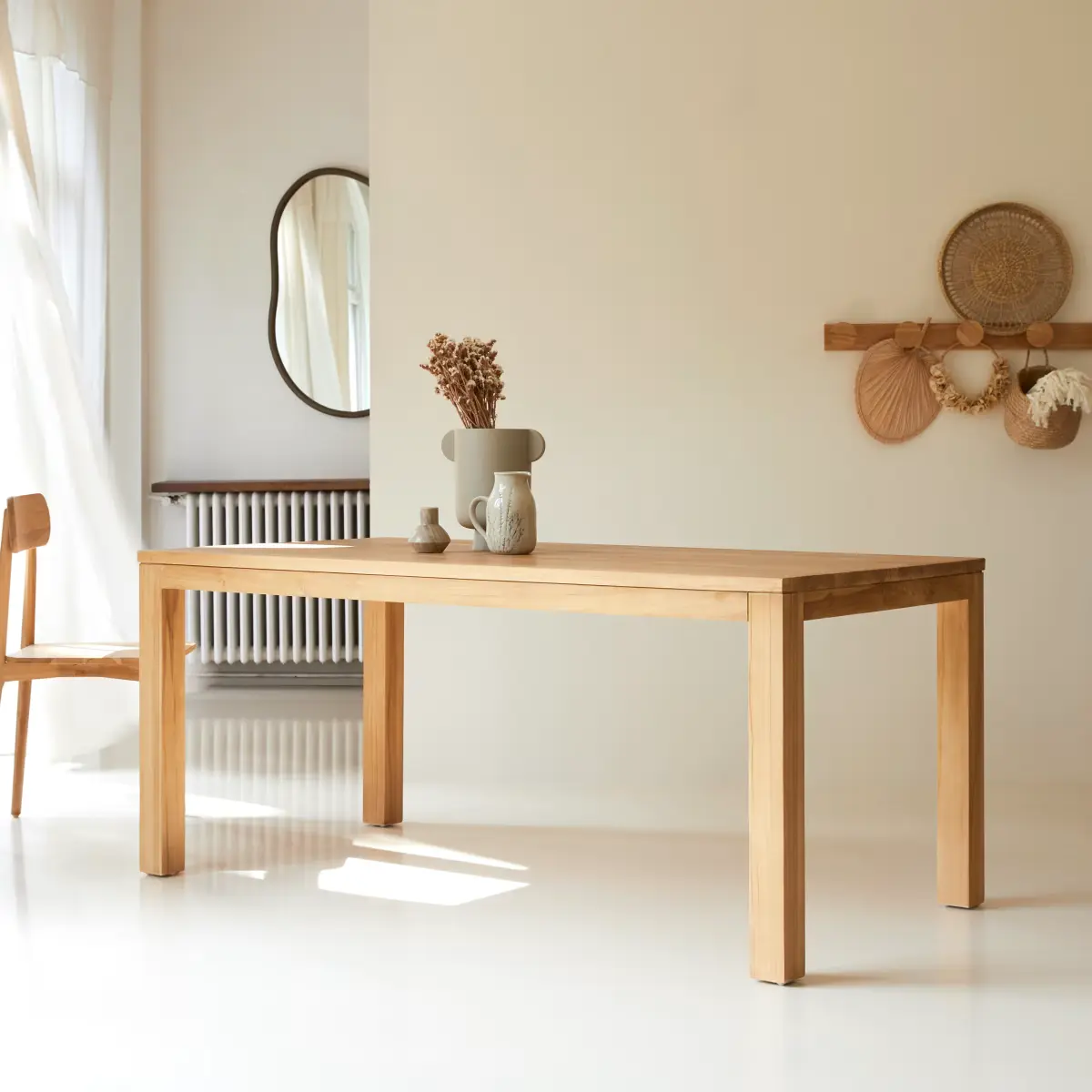 Eden Solid Wooden Dinning Table - Image 2